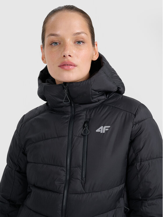 4F 4F Kurtka wielofunkcyjna HALNY Czarny Regular Fit