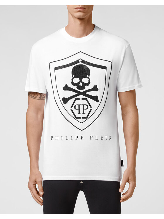 PHILIPP PLEIN PHILIPP PLEIN T-Shirt 691 Biały Regular Fit