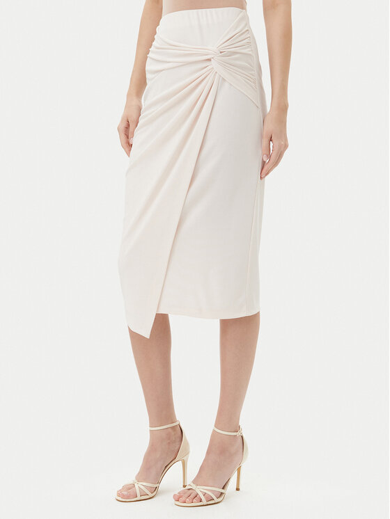 Rinascimento Rinascimento Midi suknja CFC0123489003 Bež Regular Fit