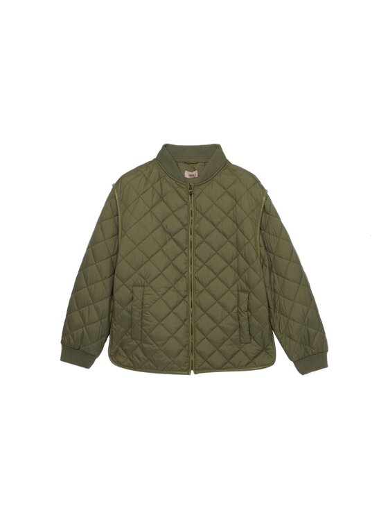 Oltre Oltre Giubbotto piumino F134J000187N035 Verde Baggy Fit