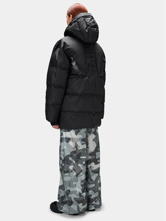 Rains Rains Зимно яке 15050 Черен Regular Fit