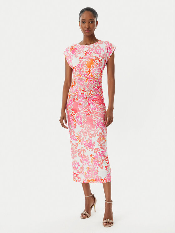 Hale Bob Hale Bob Cocktail obleka Thora 5ZLG662A Roza Slim Fit