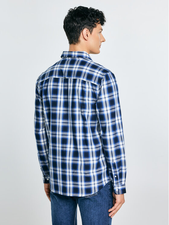 BIG STAR BIG STAR Koszula KOLISERSON Niebieski Basic Fit