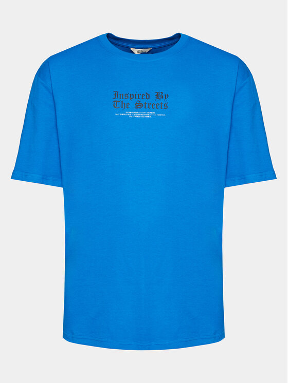 Redefined Rebel Redefined Rebel Tričko Rafael 221165GOTS Modrá Regular Fit