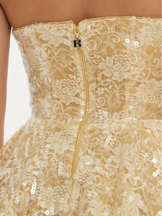 ROTATE ROTATE Koktélruha Fia 1123991366 Sárga Slim Fit