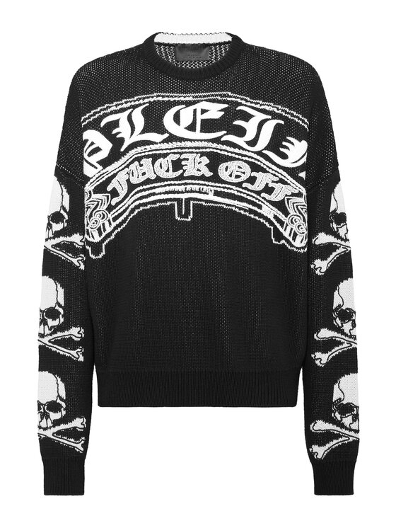 PHILIPP PLEIN PHILIPP PLEIN S dlhými rukávmi 11483 Čierna Regular Fit