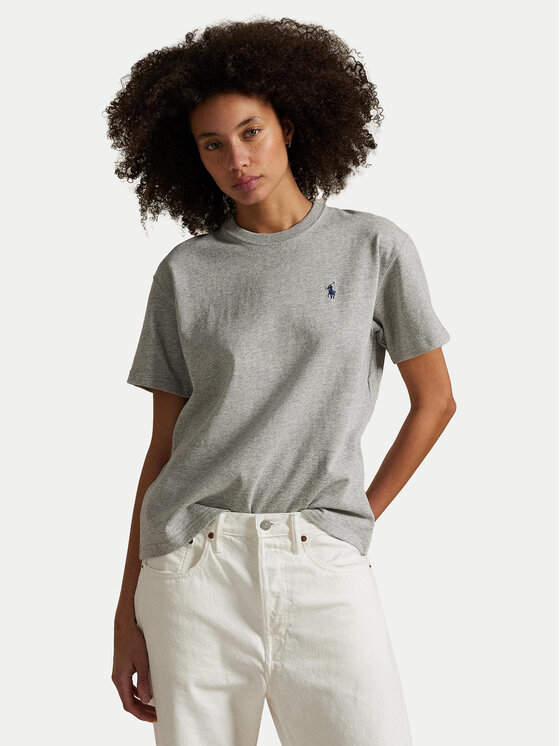 Polo Ralph Lauren Tričko 211967104003 Sivá Relaxed Fit
