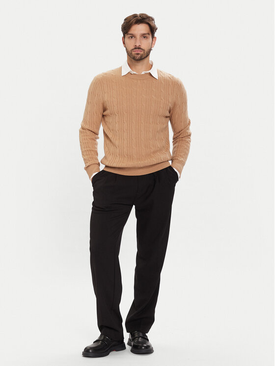 BOSS BOSS Pulover H-Hetico 50549975 Bej Regular Fit
