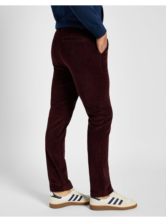 Lee Lee Chinosy SLIM CHINO Czerwony Slim Fit