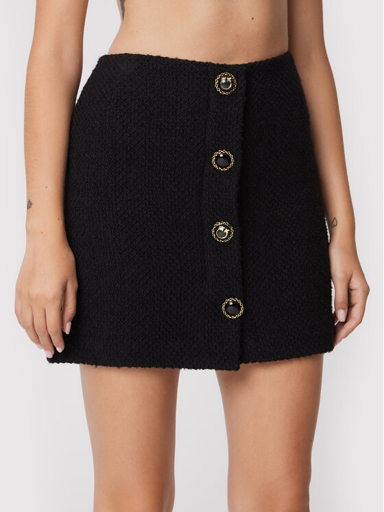 PINKO Pinko Minigonna Ginette 1G18B2 A081 Nero Regular Fit