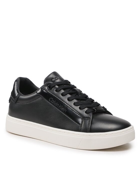 Calvin Klein Calvin Klein Αθλητικά Logo Cupsole Lace Up HW0HW01353 Μαύρο