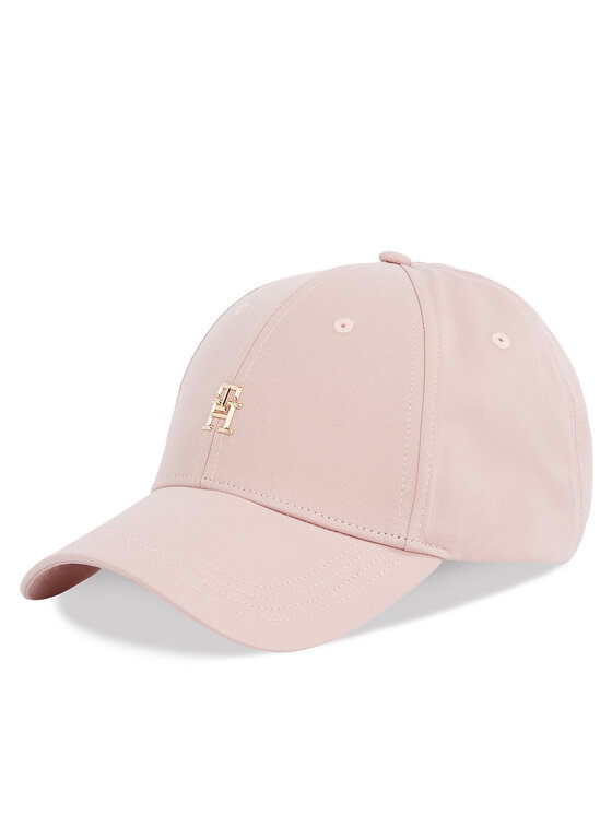 Tommy Hilfiger Cepure ar nagu Elevated Chic Cap AW0AW17128 Rozā