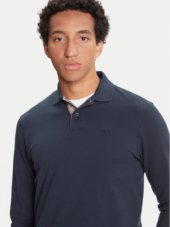 Barbour Barbour Polo Tartan MML0705NY91 Granatowy Regular Fit
