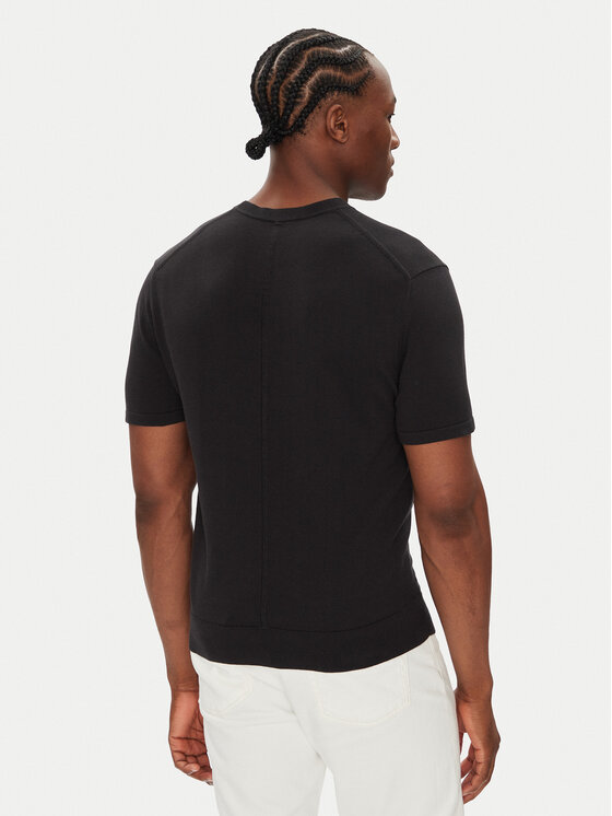 Calvin Klein Calvin Klein T-shirt Supima LV04LC333G Crna Regular Fit