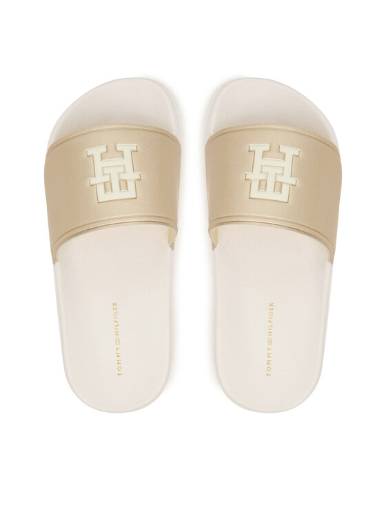 Tommy Hilfiger Tommy Hilfiger Šľapky T3A0-34322-1367 Zlatá