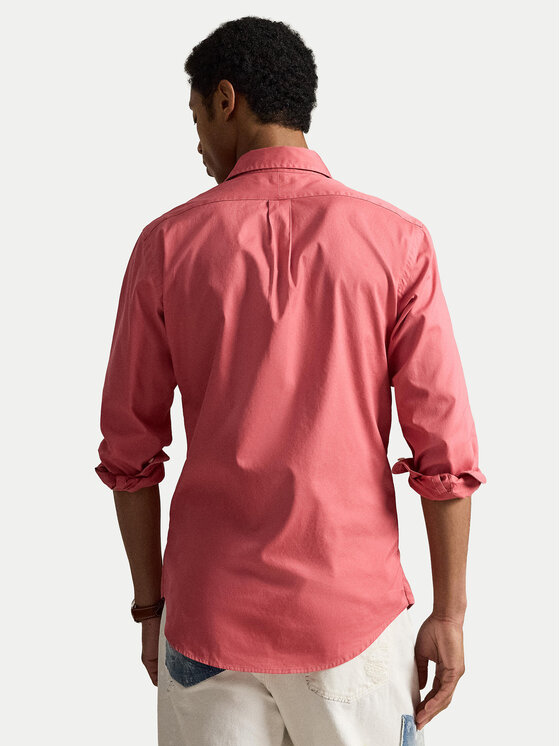 Polo Ralph Lauren Polo Ralph Lauren Риза 710B20512007 Тъмнорозов Custom Fit