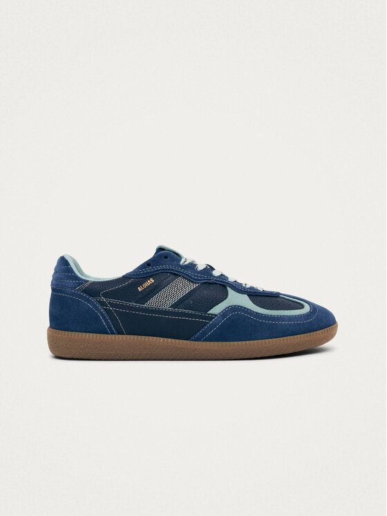 Sneakersy, rozmiar 40, Grantowe, Tb.490 Rife Grain Cobalt Leather Sneakers