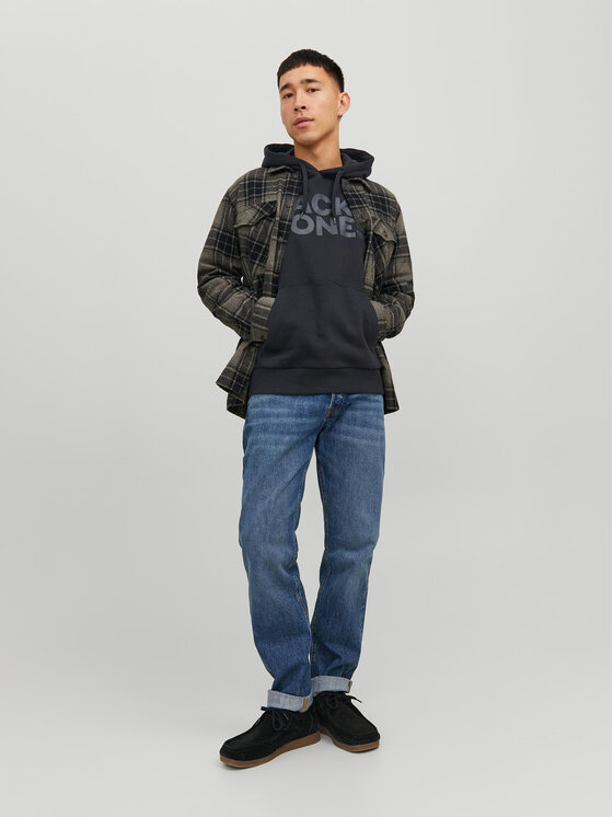 Jack & Jones Jack & Jones Bluza Corp 12152840 Czarny Standard Fit