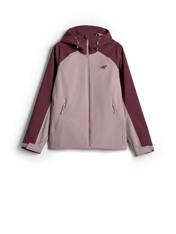 4F 4F Kurtka przejściowa URBAN COMMUTER Koralowy Regular Fit