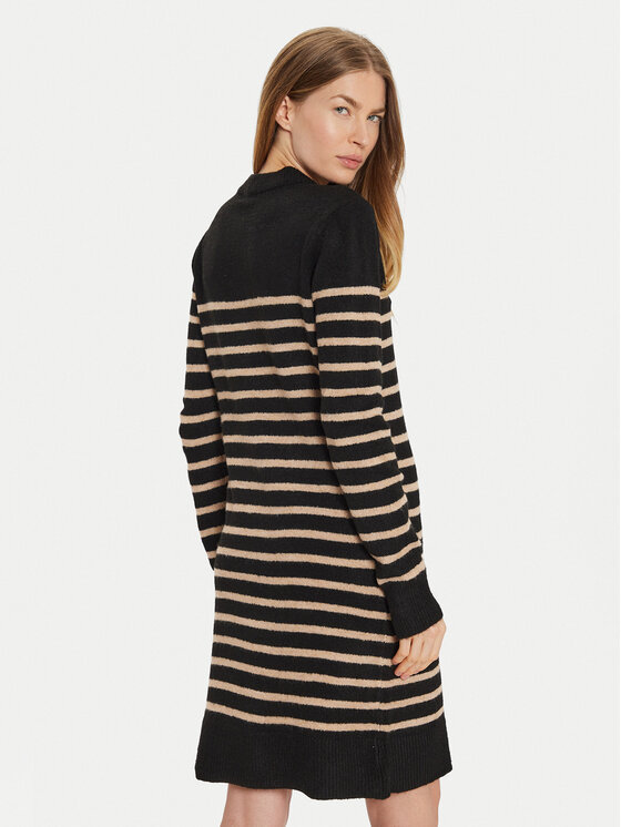 Brave Soul Brave Soul Kötött ruha LKD-125HARPER Fekete Regular Fit