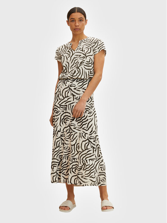 Tom Tailor Tom Tailor Maksi sijonas 1031673 Smėlio Regular Fit