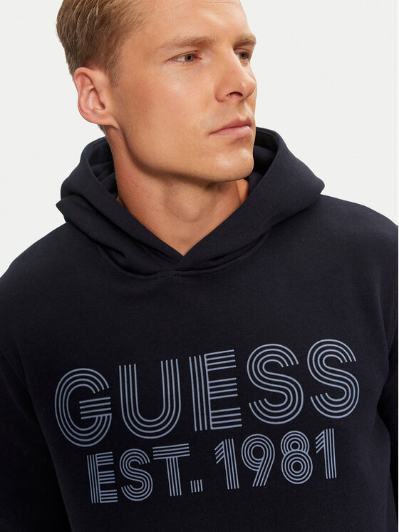 Guess Guess Džemperis M4YQ36 K9Z21 Tamsiai mėlyna Regular Fit
