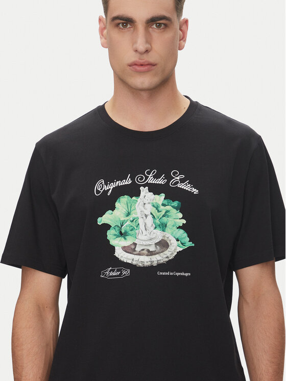 Jack & Jones Jack & Jones T-Shirt Hydra 12277248 Czarny Relaxed Fit
