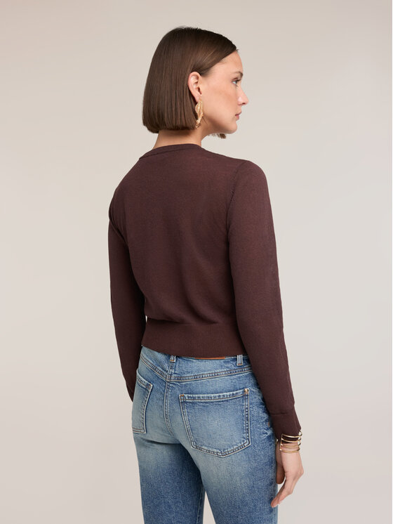 Motivi Motivi Sweter M301W004016N022 Brązowy Regular Fit