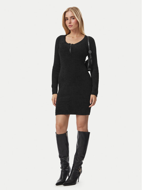 Guess Guess Трикотажна сукня W6BK89 Z1921 Чорний Regular Fit