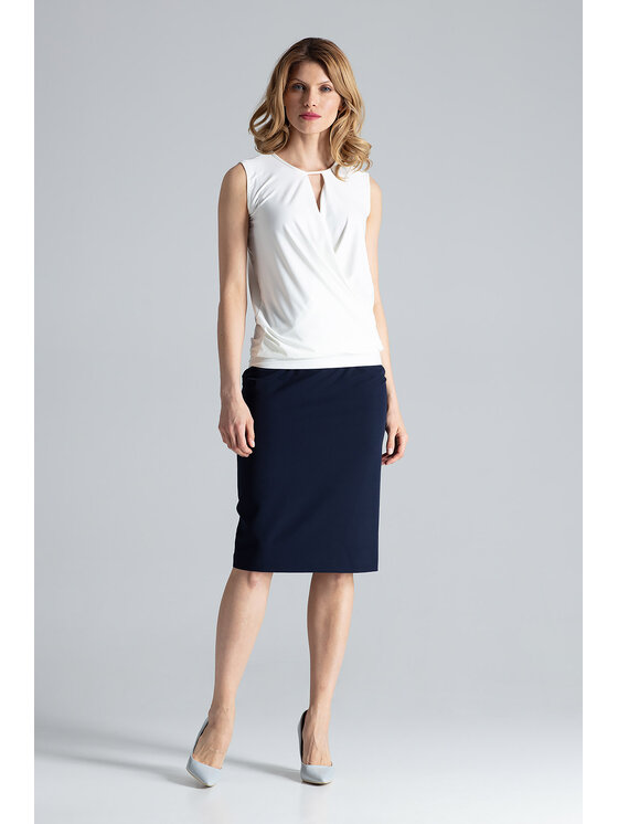 FIGL FIGLFIGL Blusa M337 Écru Regular Fit