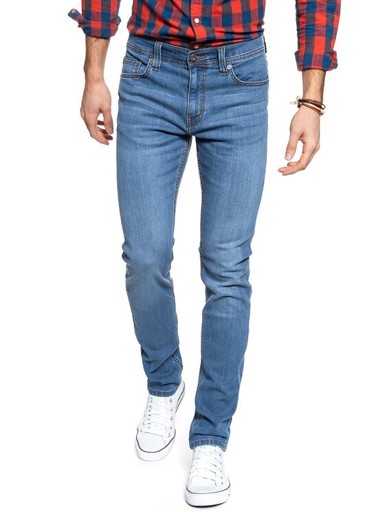 Mustang Mustang Jeansy BOSTEN Niebieski Slim Fit