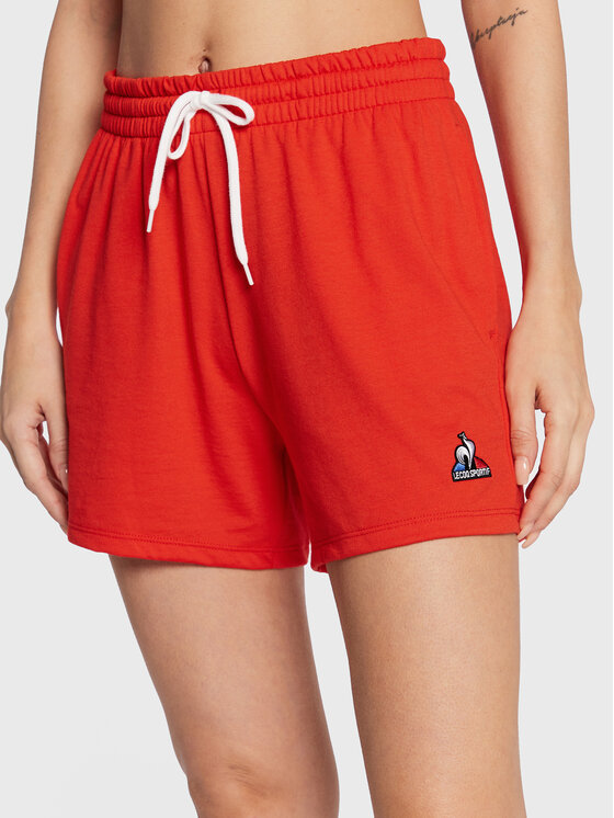 Le Coq Sportif Športne Kratke Hlače 2220576 Rdeča Regular Fit