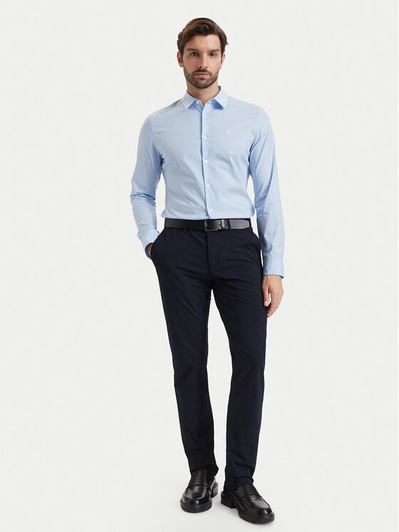 Calvin Klein Calvin Klein Koszula LV040BM108 Niebieski Regular Fit