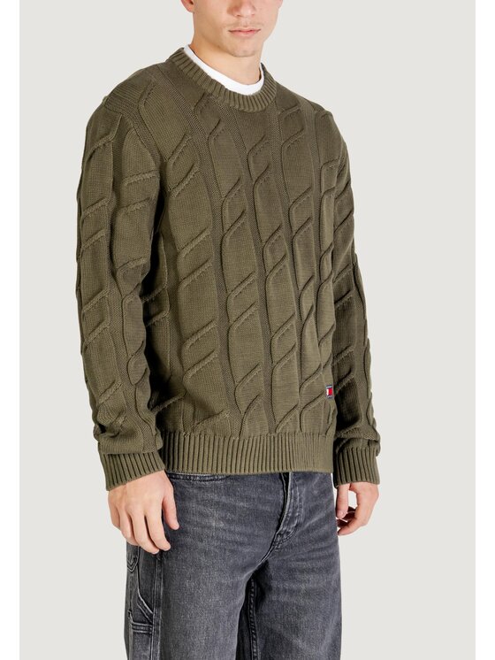 Tommy Jeans Tommy Jeans Maglione DM0DM22355 Verde Casual Fit