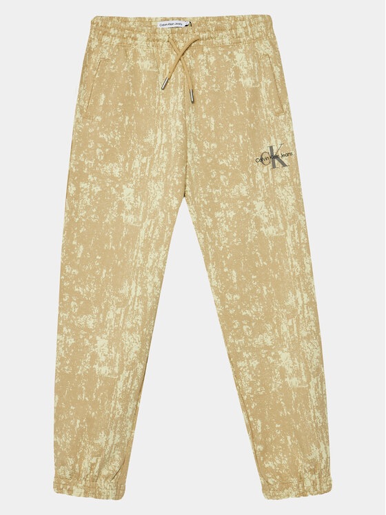 Gyerek Melegítő alsó Calvin Klein Jeans, Méret: 8Y, Bézs, Second Skin IB0IB01932