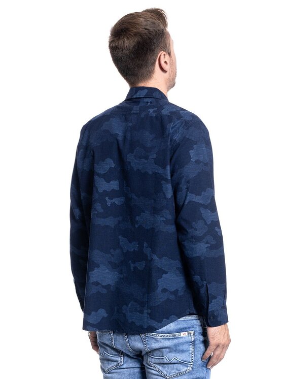 Lee Lee Camicia WORKER SHIRT Blu Regular Fit
