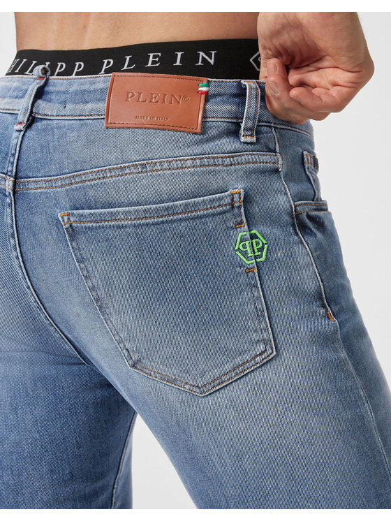 PHILIPP PLEIN PHILIPP PLEIN Jeansy 3729 Niebieski jasny Straight Fit