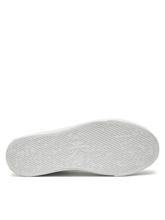 Calvin Klein Jeans Calvin Klein Jeans Snīkeri Bold Vulc Flatf Low Lth Ml YW0YW01669 Balts