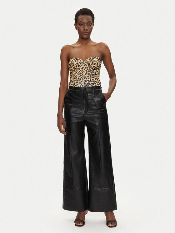 NORMA KAMALI NORMA KAMALI Bodi Mio KK324XPL300656 Rjava Slim Fit
