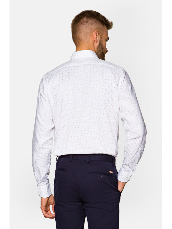 Lancerto Lancerto Koszula Lavera 2 KO073121000006 Biały Regular Fit