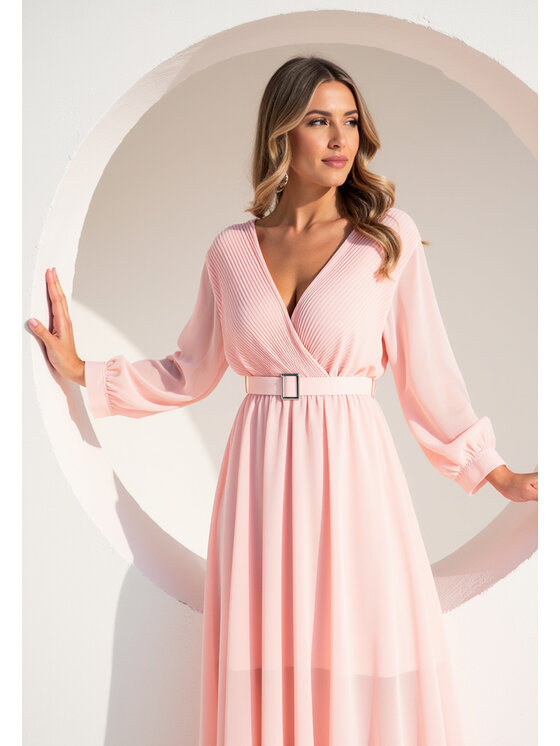 FIGL FIGL Sukienka koktajlowa M1141 Różowy Feminine Fit