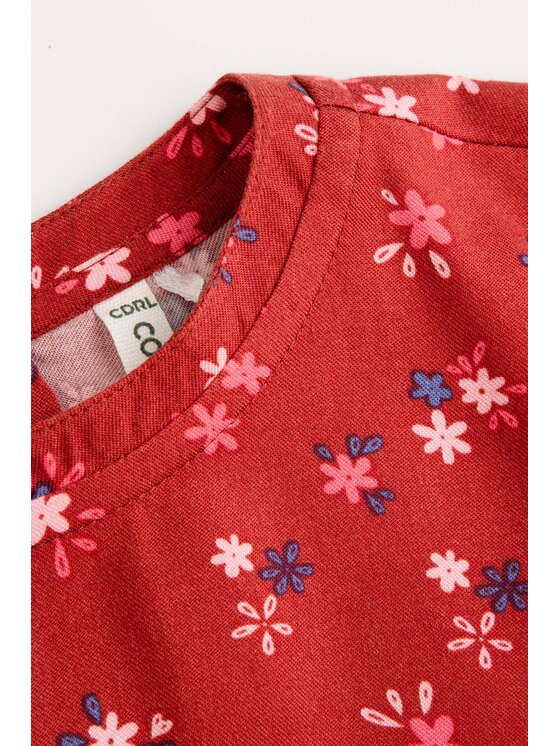Coccodrillo Coccodrillo Sukienka ZC4128101HGK-017 Bordowy Regular Fit