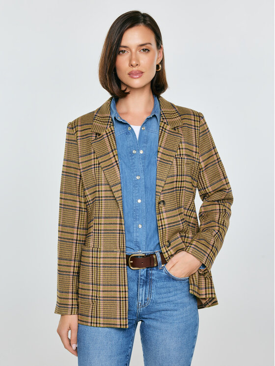 BIG STAR BIG STAR Marynarka GALANI Różowy Slim Fit