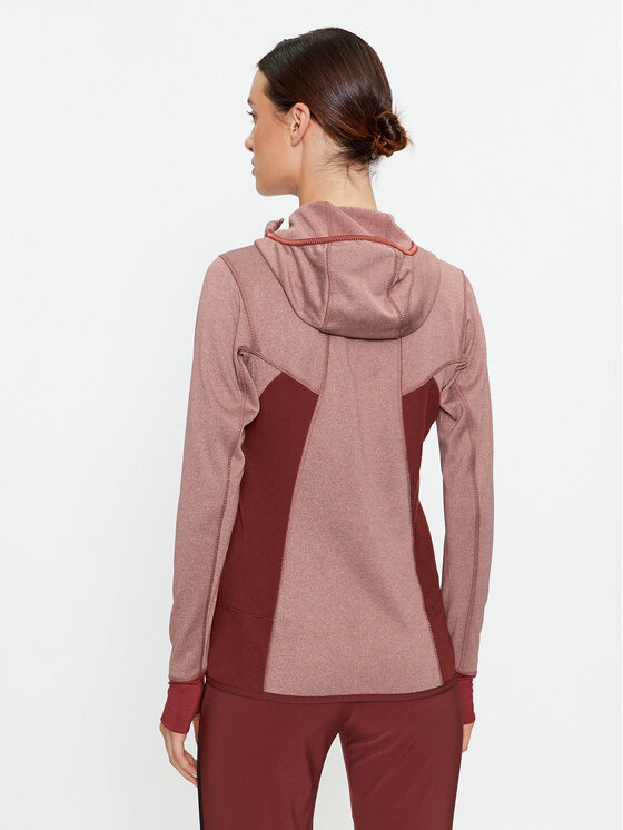 Salewa Salewa Bluza Puez Hybrid Pl 27389 Bordowy Regular Fit