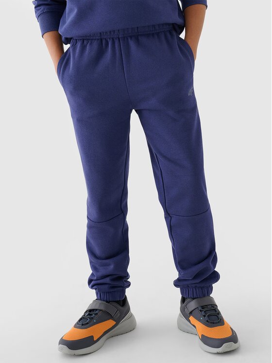 4F 4F Pantaloni da tuta 4FJRAW24TTROM1175-31S Blu scuro Regular Fit