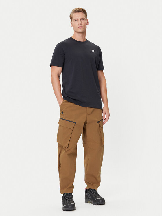 Under Armour Under Armour Spodnie materiałowe Unstoppable 1388827 Brązowy Loose Fit
