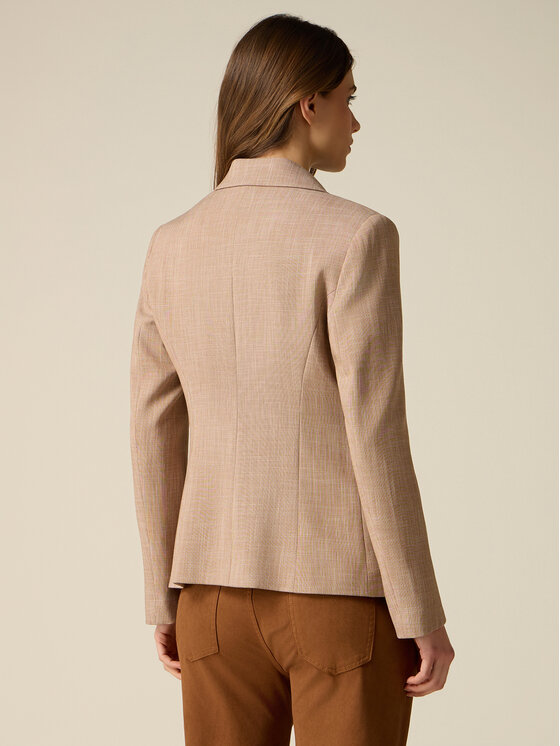 Oltre Oltre Giacca da abito Q025R004655N0S2 Beige Regular Fit