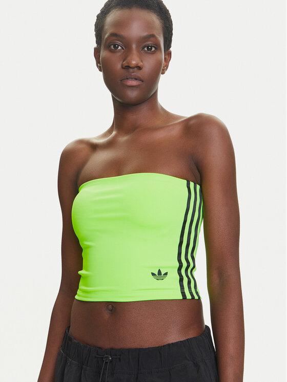 adidas adidas Topiņš adicolor 3-Stripes JX7719 Zaļš Slim Fit