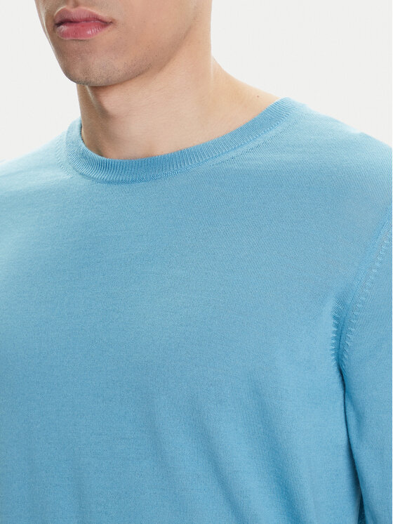 BOSS BOSS Светр Leno-P 50468239 Блакитний Slim Fit