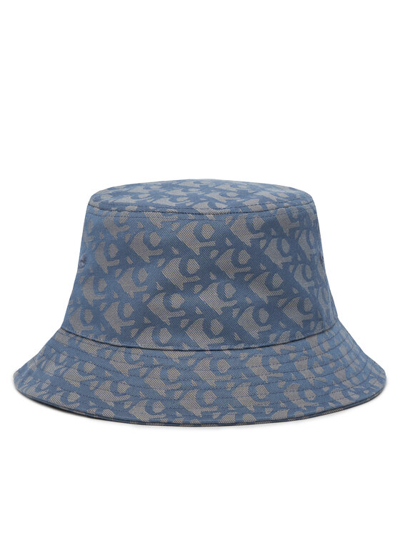 Calvin Klein Pălărie Logo Jacquard Bucket Hat LV04K5059G Albastru